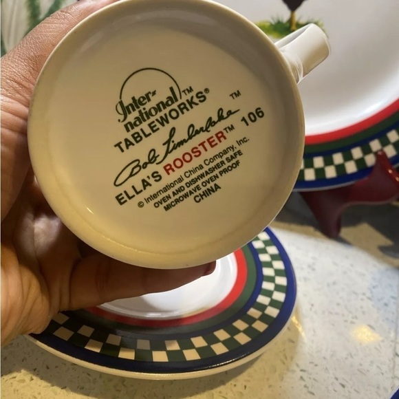 COPY - 7pc INTL Tableworks Bob Timberlake Ella's Rooster Dinner Place Setting V… - Picture 8 of 8